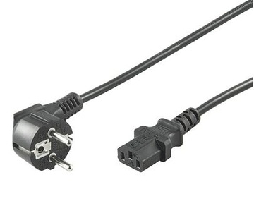 MicroConnect Kabel zasilający Schuko kątowy-C13 2m