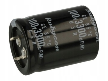 КОНДЕНСАТОР ЭЛЕКТРОЛИТИЧЕСКИЙ 3300мкФ 100В Рубикон