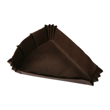 Papilotki trójkątne brązowe 100x80x25 mm - 100 szt.