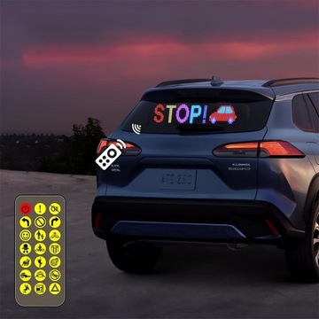 Гибкий экраны рекламы светодиодов приложения Bluetooth Car Intelligent