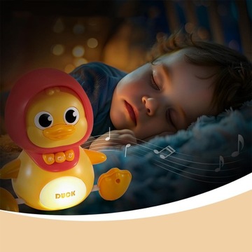Интерактивная музыкальная игрушка-уточка для ползания детей.