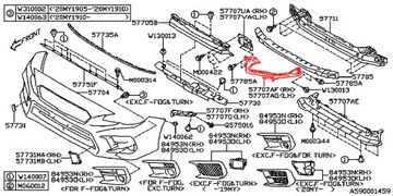 SUBARU WRX LEVORG VÝZTUHA DRŽÁK NÁRAZNÍK SVĚTLOMET