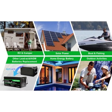12V 200Ah 4000-8000 cykli Stabilna wydajność Mikroinwerter Bateria słoneczna