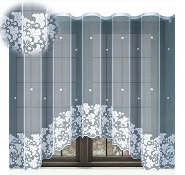 FIRANKA ŻAKARDOWA TAŚMĄ GOTOWA 170 x 400 cm