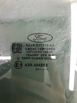 FORD MAVERICK PRAVÁ SKLO (OKNO) ZADNÍ DVEŘE NZ6B-E25712-AA 2021-