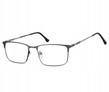 Okulary Nerd prostokątne Zerówki Korekcyjne Unisex