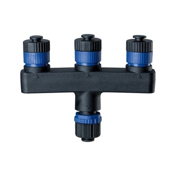 Rozdzielacz Plug & Shine 1in-3out IP68 czarny tworzywo sztuczne