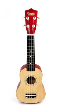 DREWNIANE UKULELE SOPRANOWE ZESTAW + STROIK TUNER