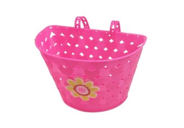 РУЛЬ/КОРЗИНА ДЛЯ ВЕЛОСИПЕДА - СЕРДЦЕ, РОЗОВЫЙ ЦВЕТОК