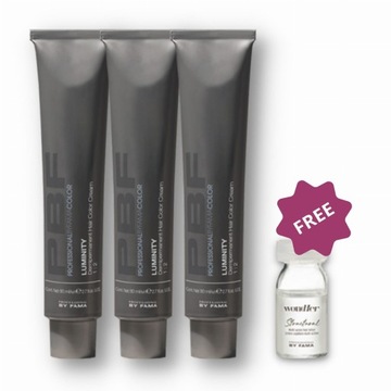 BY FAMA farby bez amoniaku LUMINITY 3x80ml+PREZENT