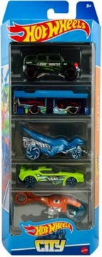 HOT WHEELS 5pak Autka Zestaw HLY76 CITY