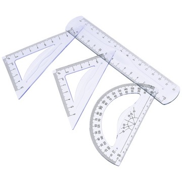 Ga-Straight Ruler Triangle Protractor Measuring Tool