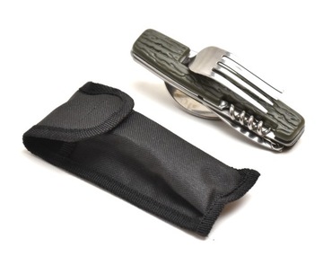 ESSENTIAL КОМПАС КАРМАННЫЙ НОЖ ВИЛКА ЧЕХОЛ ДЛЯ ЛОЖКИ