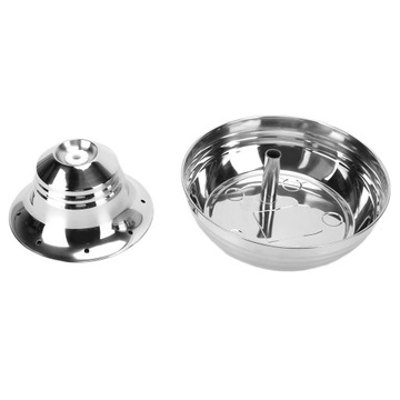 Фонтан для кошек из нержавеющей стали объемом 2 л.