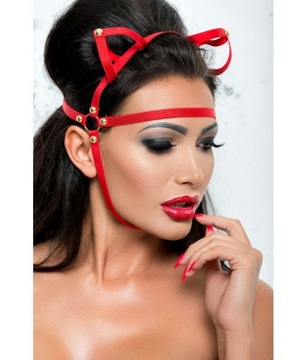 Otwarta Kocia Maska MK 05 - Me Seduce Czerwony