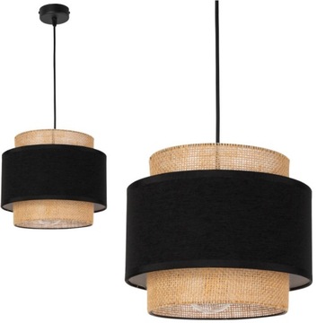 LAMPA WISZĄCA SUFITOWA ŻYRANDOL ABAŻUR NOWOCZESNA