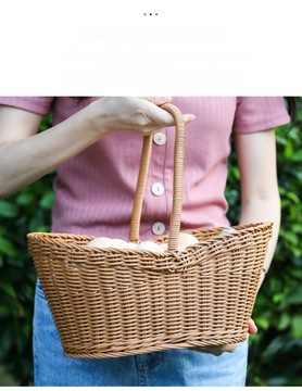 КОРЗИНА ДЛЯ ХРАНЕНИЯ, УДОБНЫЙ ПЛЕТЕННЫЙ ДЕРЖАТЕЛЬ ДЛЯ ЦВЕТОВ