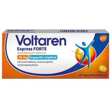 Voltaren Express Forte 20 Kapsułek przeciwbólowi