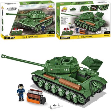 COBI 2578 Polskie klocki Wojskowe Duży Model Czołg IS-2 HEAVY TANK 1051el.