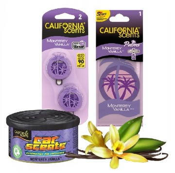 CALIFORNIA CAR SCENTS ZAPACH MONTEREY VANILLA MIX