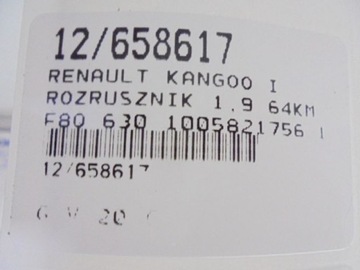 KANGOO I STARTÉR 1005821756 1,9D