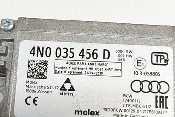 AUDI Q4 SUV F4B E-TRON ZESILOVAČ ANTÉNNÍ 4N0035456D 2021 25748616