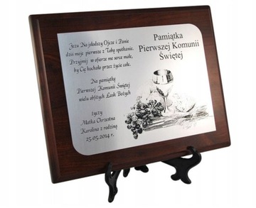 PAMIATKA PIERWSZEJ KOMUNII SWIETEJ KOMUNIA GRAWER