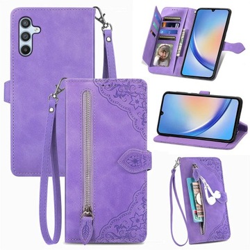 Etui z klapką do Samsung Galaxy A34 5G fioletowy