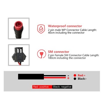 Электрические фары 12 В 24 В 36 В 48 В Универсальный водонепроницаемый разъем напряжения