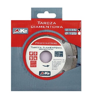 Tarcza diamentowa K2 Premium segmentowa 115mm