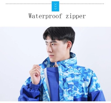 Камуфляжный дождевик большого размера, длинная куртка-пончо с капюшоном, дождевик