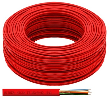 Kabel OGNIOODPORNY przewód INSTALACYJNY przeciwpożarowy HTKSH 2x0,8 za metr