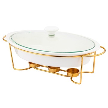 Керамическая форма с подогревом и крышкой для запекания Altom Design 1,4 л.