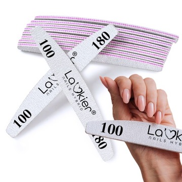 La'kier Pilnik polerka łódka 100 180 zebra do paznokci BEZPIECZNY PAKIET