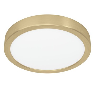 Plafon LED 17W 3000K 21 cm Eglo Fueva 5 Mosiądz