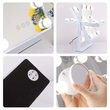 Косметическое зеркало со светодиодной подсветкой 250 х 300 мм.