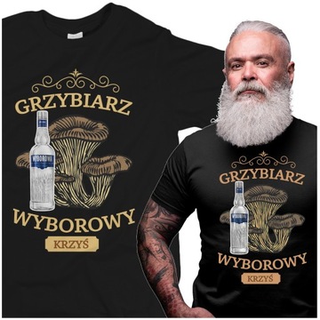 T-SHIRT PERSONALIZOWANY DLA GRZYBIARZA PREZENT