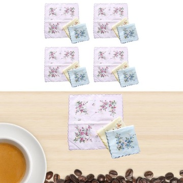 12 шт. Женские салфетки 30 см x 30 см / 11,8 x 11,8 дюйма Премиум мягкие аксессуары с цветочным рисунком