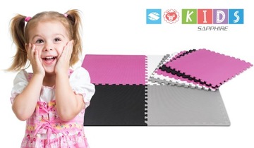 Пазл ОБУЧАЮЩИЙ FOAM MAT 178х178 для детей, СКЛАДНОЙ, защитный, 9 шт.