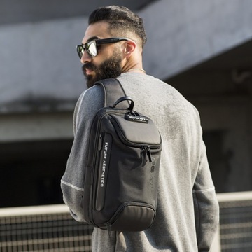 Городской рюкзак BANGE на одно плечо TSA USB