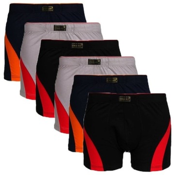 6x BOKSERKI MĘSKIE BAWEŁNIANE XXXL