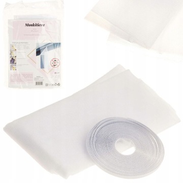 ОКОННАЯ МОСКИТНАЯ СЕТКА НАБОР ИЗ 2 ШТ. + ЗАЛИПКА