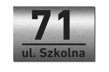 Tabliczka Tablica ADRESOWA ALUMINIOWA Numer domu