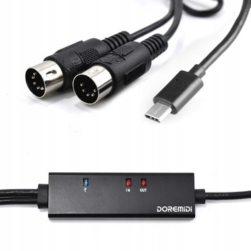Кабель MIDI-USB типа C USB Midi-конвертер