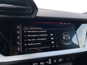 Audi A3 8Y Sportback 1.5 35 TFSI 150KM 2021 Audi A3 Sportback S line LED Automat Kamera Park Assist Podgrzewane Fotele, zdjęcie 24