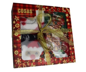 КОМПЛЕКТ ЖЕНСКИХ РОЖДЕСТВЕНСКИХ НОСКОВ 35-38