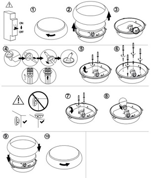 PLAFON LAMPA SUFITOWA OPRAWA 2xE27 POLIWĘGLAN IP44