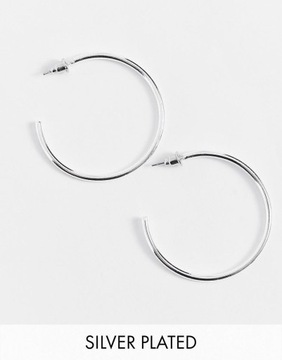ASOS DESIGN NB9 lbx KOLCZYKI KOŁA SILVER