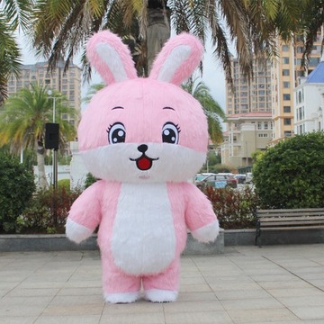 ГИГАНТ! Надувной костюм Sweet Bunny длиной 2 метра