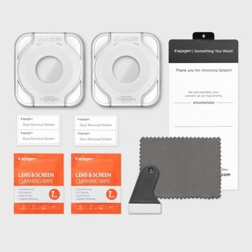 2 закаленных стекла SPIGEN EZ FIT для Samsung Galaxy Watch 6 Classic, 47 мм